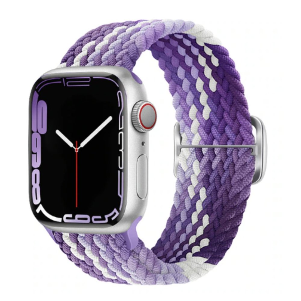NEW Adjustable Braided Solo Loop For Apple Watch C - Picture 1 of 5